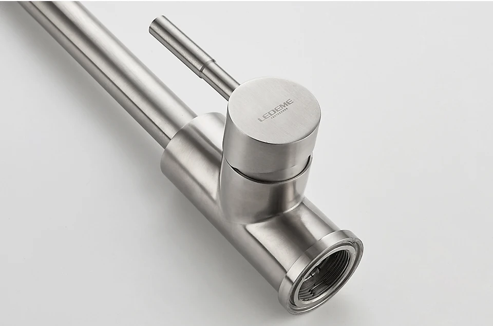 LEDEME Brass Kitchen Faucet Drinking Water Filter Kitchen Faucet Tap for Kitchen Sink Faucet 360 Hot and Cold Water L4998-3