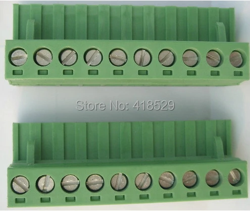 

10pair Phoenix Blocks Connector 10Pin Male+Female