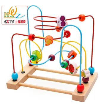 

Baby Toys Classic Toy Wooden Bead Maze Child Beads Educational Toys Paradise Birthday Gift for kids