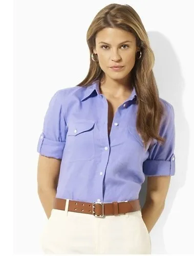 2015 para mujer caballo camisa Casual camisa de vestir de