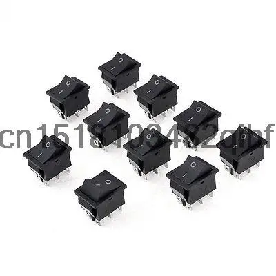 

10 Шт. 6 Pins 2 Позиции I/O Лодка Rocker Switch 250 В/15A 125 В/20A AC