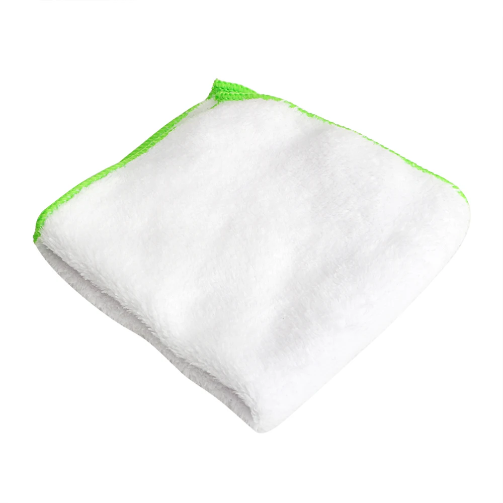 HILIFE 37*37 см Чистящие Салфетки Для Полировки Автомобиля, Ультрамягкая ткань из микрофибры для мытья автомобиля, чистящее средство для мытья полотенец - Цвет: Белый