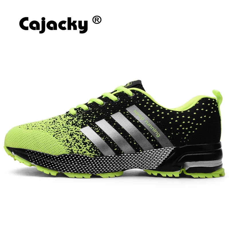 Najtaniej Cajacky buty do biegania męskie trampki Plus rozmiar 47 46 letnie oddychające siatki męskie buty sportowe odkryte buty sportowe lekkie