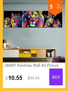 QKART настенная печать слона на холсте фотографии животных на стену для гостиной домашний декор картины плакаты