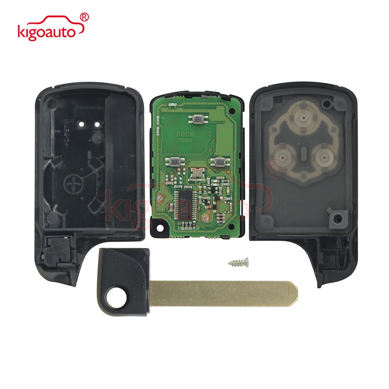 Kigoauto умный смарт дистанционный ключ запись Fob Smart key 3 кнопки 434 МГц для Honda Accord Spirior Crosstour