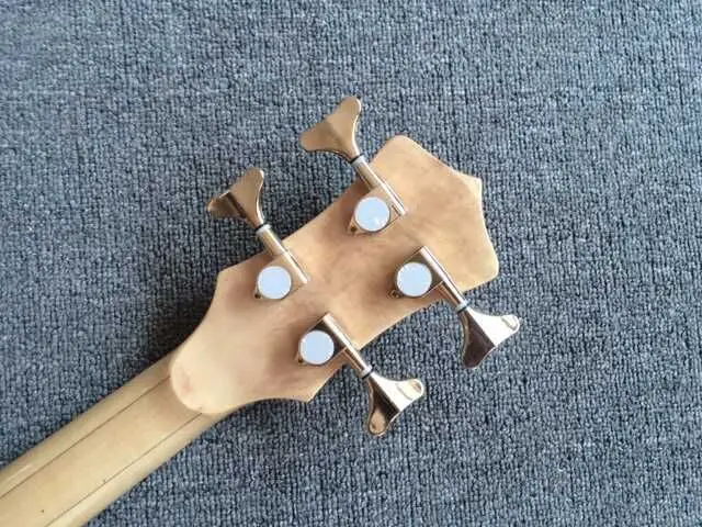 Новинка 2019 + Custom Shop стеганый клен 5 слоев шеи через тело бас Ebony гриф активный 9V