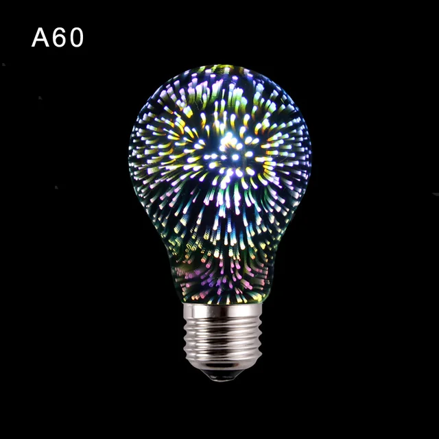Colored Led Lights >> Fireworks 3d illusion lamp Innovative Edison Bulb LED Holiday Decor Light E27 Multi colored ... Colored Led Lights >> Fireworks 3d illusion lamp Innovative Edison Bulb LED Holiday Decor Light E27 Multi colored ...