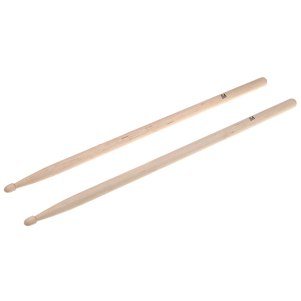 Hot Sale! Pair of 5A Maple Wood Drumsticks Stick for Drum Drums Set Lightweight Professional