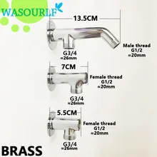 WASOURLF 2 способа распределитель дождь Душевая труба настенный душевой рычаг с хромированная латунь Материал душевой шланг