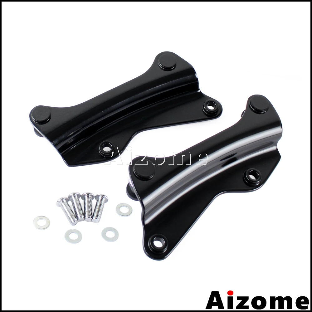 Black Motorcycle 4 Point Docking Hardware Kit For Harley Touring 2014