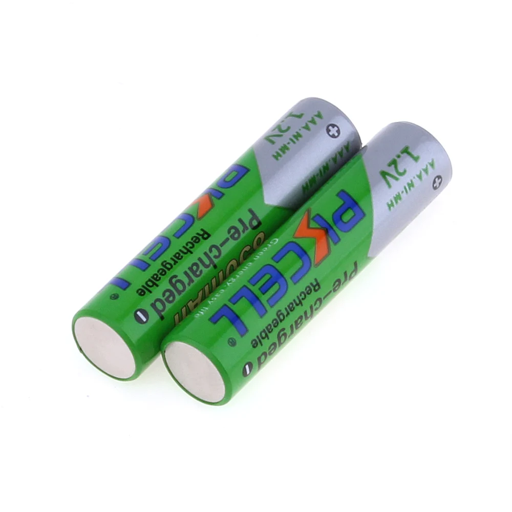 2 шт PKCELL AAA батарея 1 Вольт Ni MH 850mAh перезаряжаемые батареи NIMH 3A