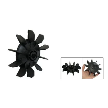 

HOT-Air Compressor Part Black Plastic 14mm Inner Dia. Ten Vanes Motor Fan Blade