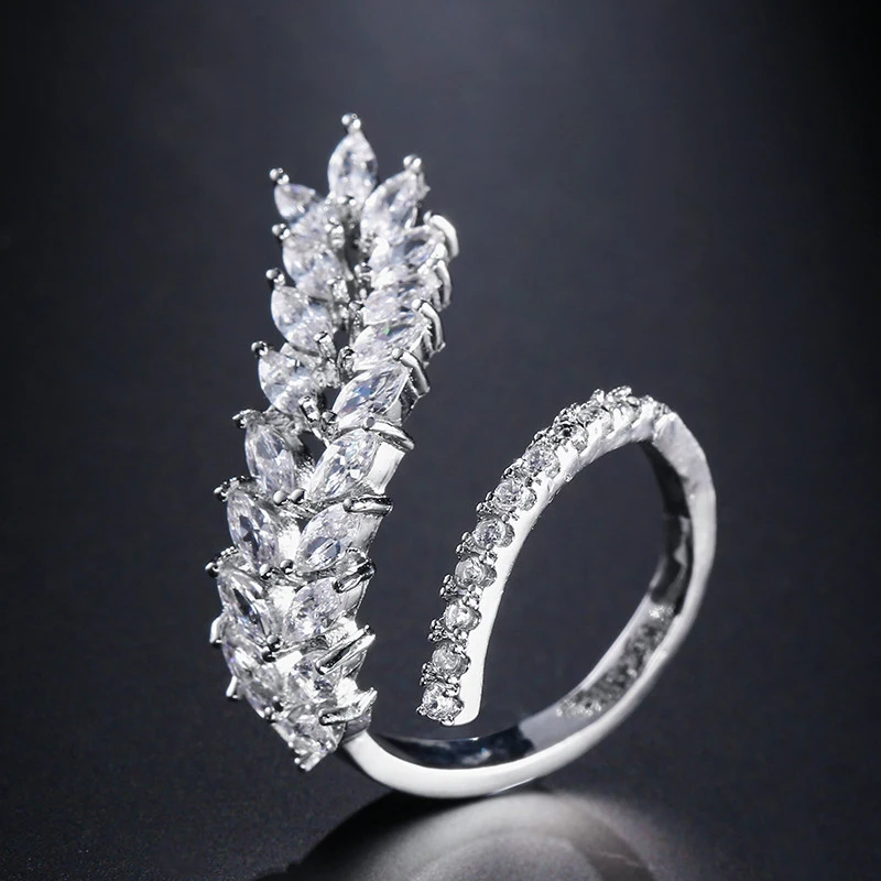 

2019 new fashion rose gold silver color marquise fashion ring for girl lovers love party gift jewelry drop shipping R5099