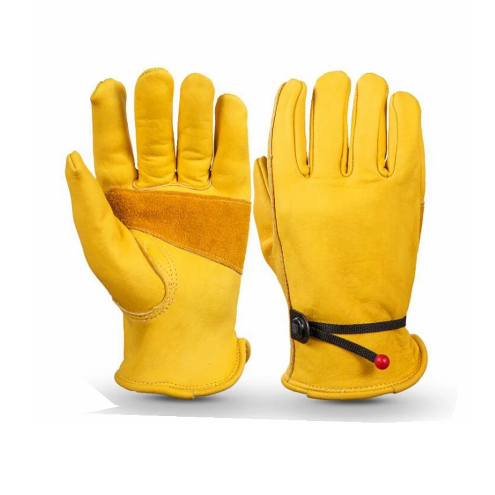 Work Gloves Leather Cowhide warm safety Welding Gloves Protective