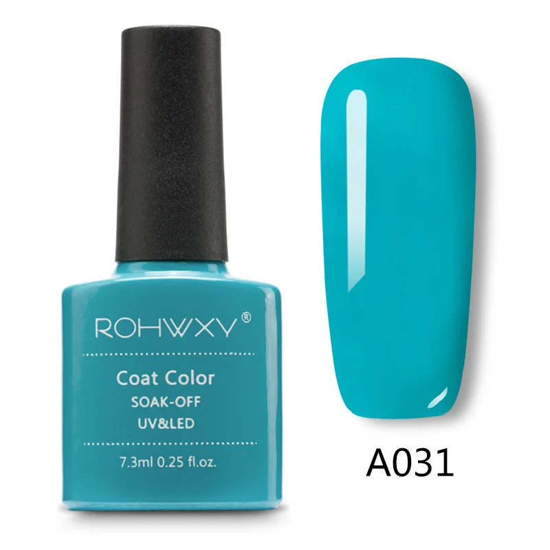 ROHWXY Гель-лак для ногтей, лак для краски, верхнее покрытие, гибрид, впитывается, органический УФ светодиодный Гель-лак для ногтей, Блестящий лак для ногтей - Цвет: A031