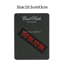 Twisted Sister логотип музыкальная рок-группа вышитая железо на и нашивка на одежду тяжелая металлическая Заказная заплата