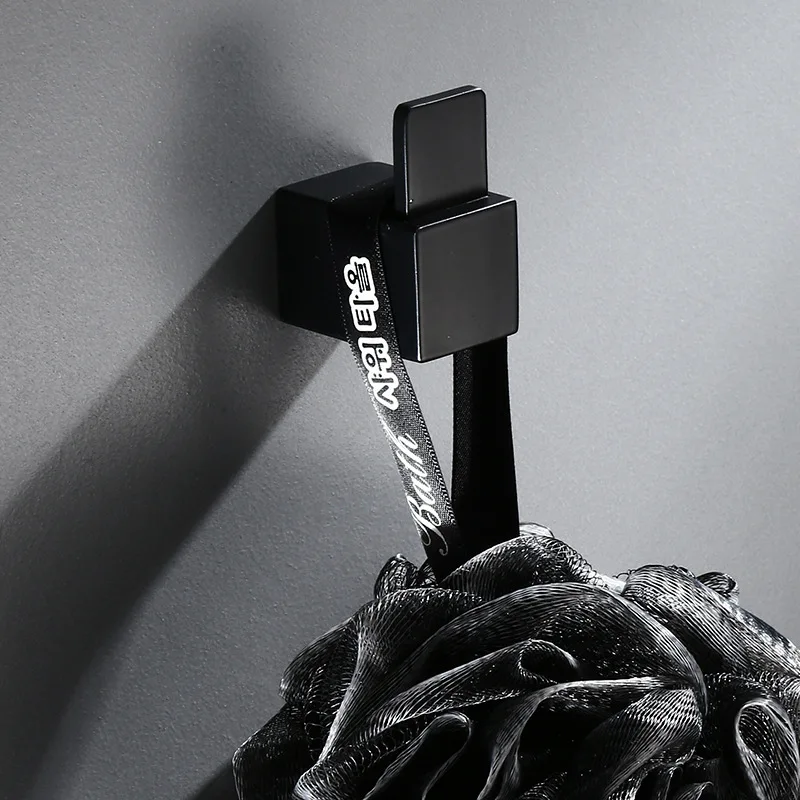Медный набор кухонного оборудования для ванной комнаты черный крючок для пальто серебристо-белый крашеный дверной крючок; одинарный крючок Gancho de ropa