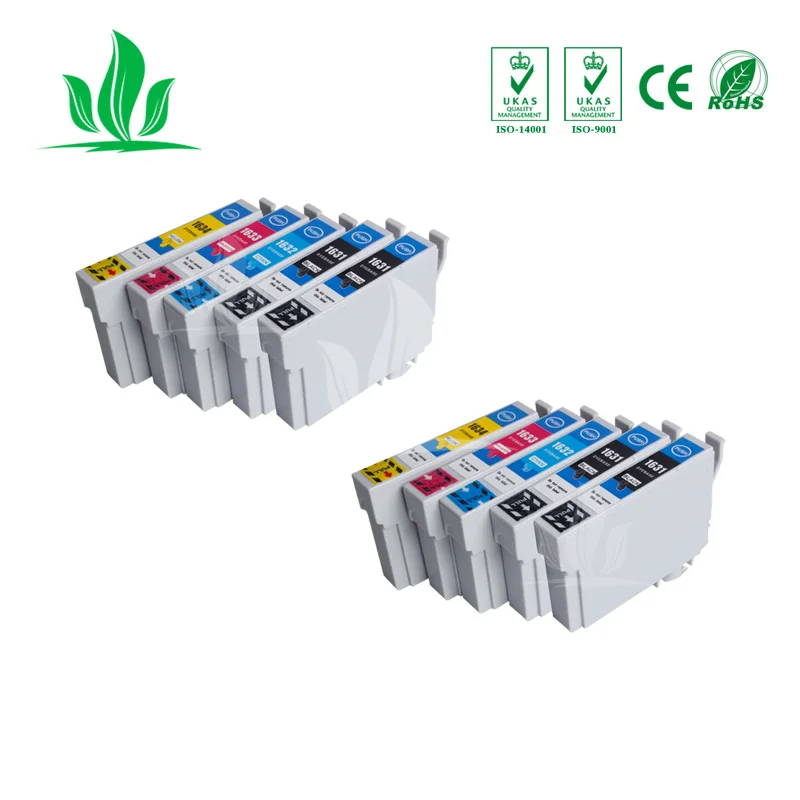 

10 pcs T1631 -T1634 ink cartridge Compatible for epson Workforce WF-2010W WF-2510WF WF-2520 WF-2530WF WF-2540 printer