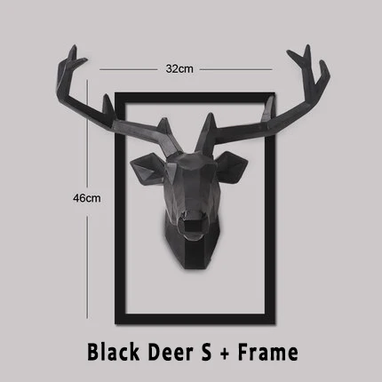 European Style Deer Hanging Pendant Home Decor Furnishing Wood Resin Elk Moose Animal Head Wall Decor Bar Mural Living Room D027 Statues Sculptures Aliexpress