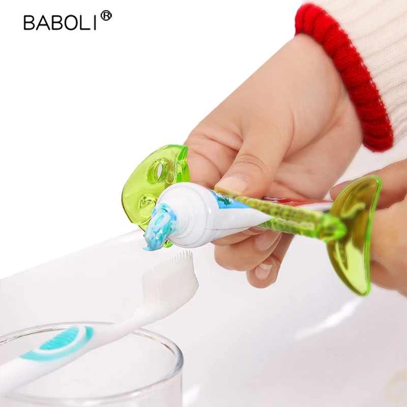 

Clear Fish Bone Toothpaste Squeezer Paste Tube Dispenser Clip Cosmetics Cleanser Extruder Clamp Creative Bathroom Accessories