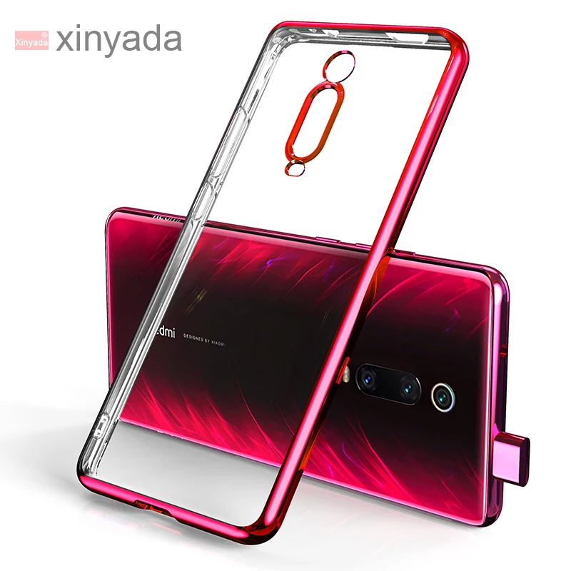 

For Xiaomi Redmi K20 Pro Mi 9T Pro Mi9T K20 Case 3D Laser Plating Bright Soft Clear Phone Cover Luxury Silicone TPU Bumper Case