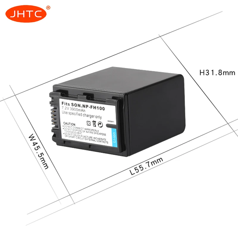 Bateria para Sony Dcr-sx40 Sx40r Sx41 Hdr-cx105 Fh90 Fh70 Fh60 Fh40 Fh30 Fp50 Sr42e Np-fh100 Npfh100 Bateria 3900mah - Image 2