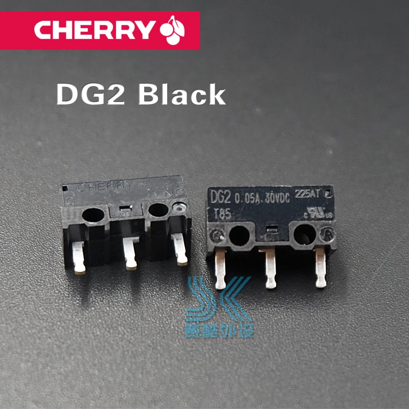 Оригинальная вишневая мышь Micro switch DG1 DG2 DG4 DG6 черная серая точка Микро Кнопка для lotech SteelSeries большая часть игровой мыши - Цвет: DG2 black