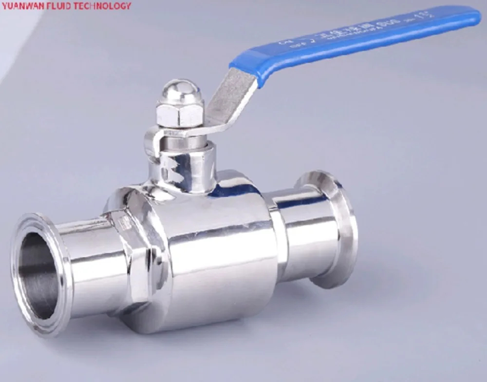 

Pipe Outer Diameter:25mm K50.5 Stainless steel food grade fast through ball valve