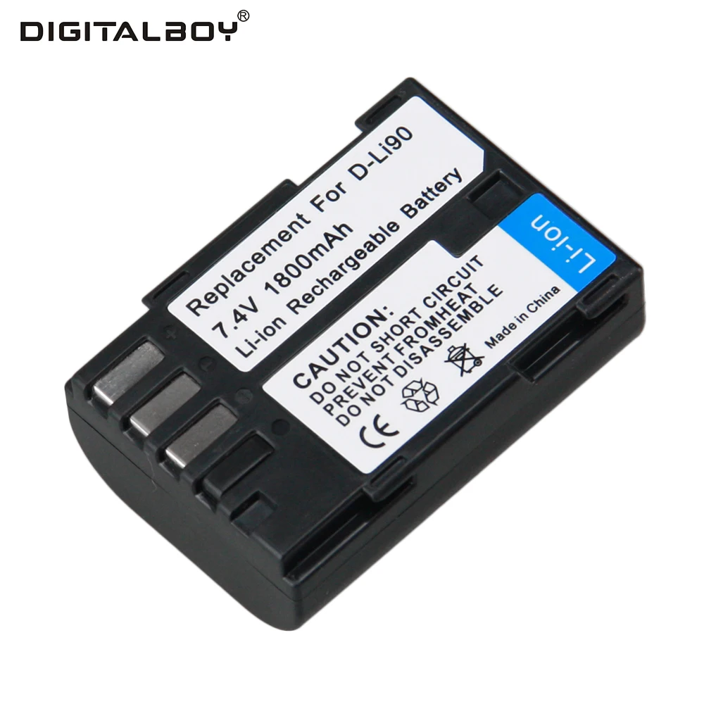 

Digital Boy 1pcs D-LI90 DLI90 D LI90 Li-ion Camera Battery For Pentax PENTAX K-7 K-7D K-5 K-5 II 645D K01 z1