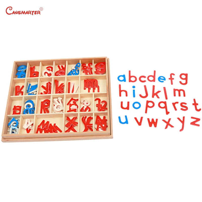 Beech Wooden Montessori Toys Small Movable Alphabet Box Toddlers Preschool Language Exercises Educational Toy and Games LA014-3 Beech Wooden Montessori Toys Small Movable Alphabet Box Toddlers Preschool Language Exercises Educational Toy and Games LA014-3