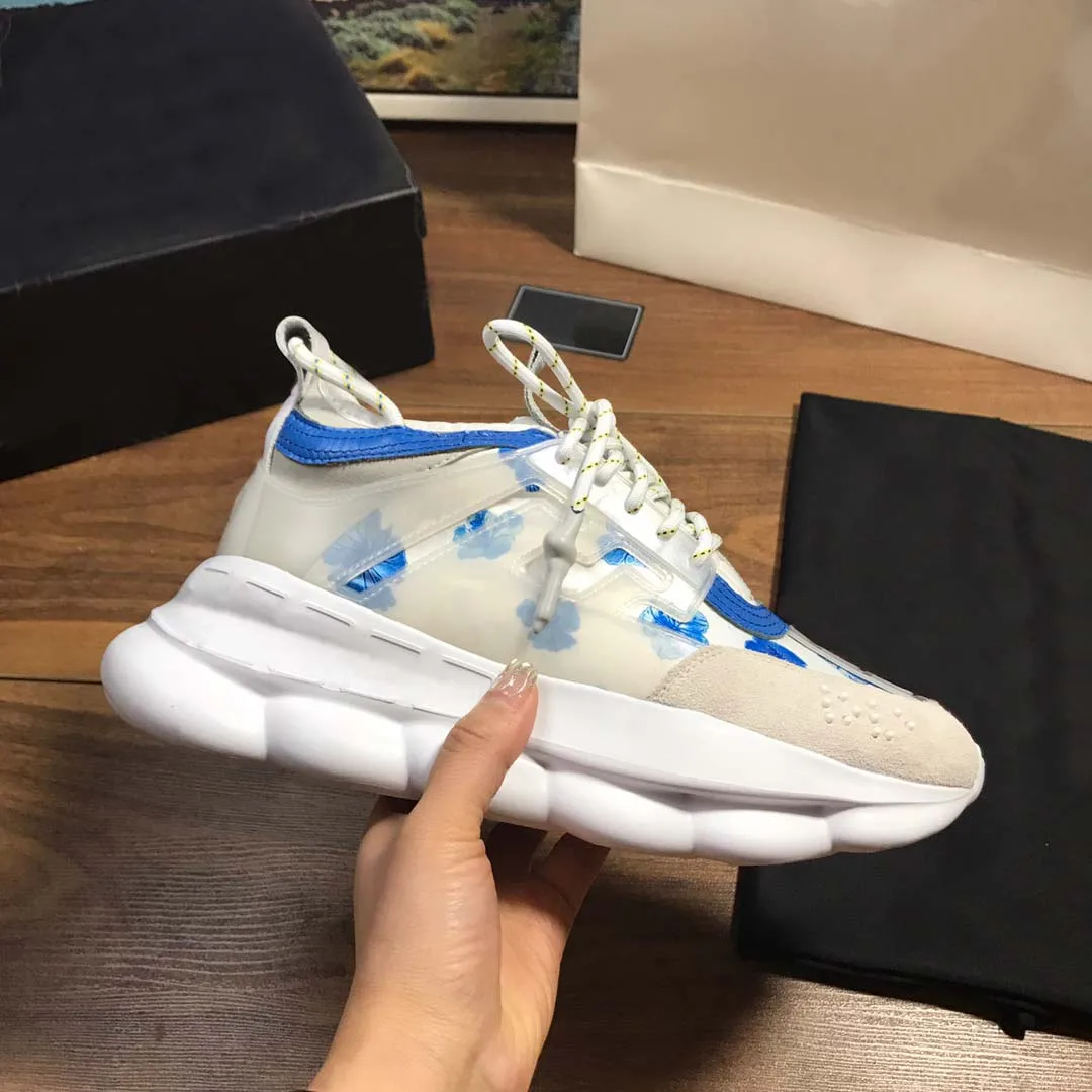 

Women Casual Luxury Brand Suede Transparent PVC Geometric Designer Woman Running Casual Low Top Patchwork Platform Sneaker Shoes