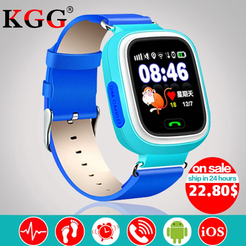 Q90 GPS Kid Smart Watch font b Baby b font Anti lost Watch with Wifi Touch