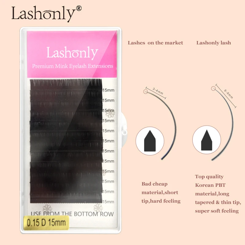 

Lashonly Eyelash Extension Individual Lashes Nature Premium Mink Faux,Russian Volume Eyelash Lash Extensions By Qeelasee
