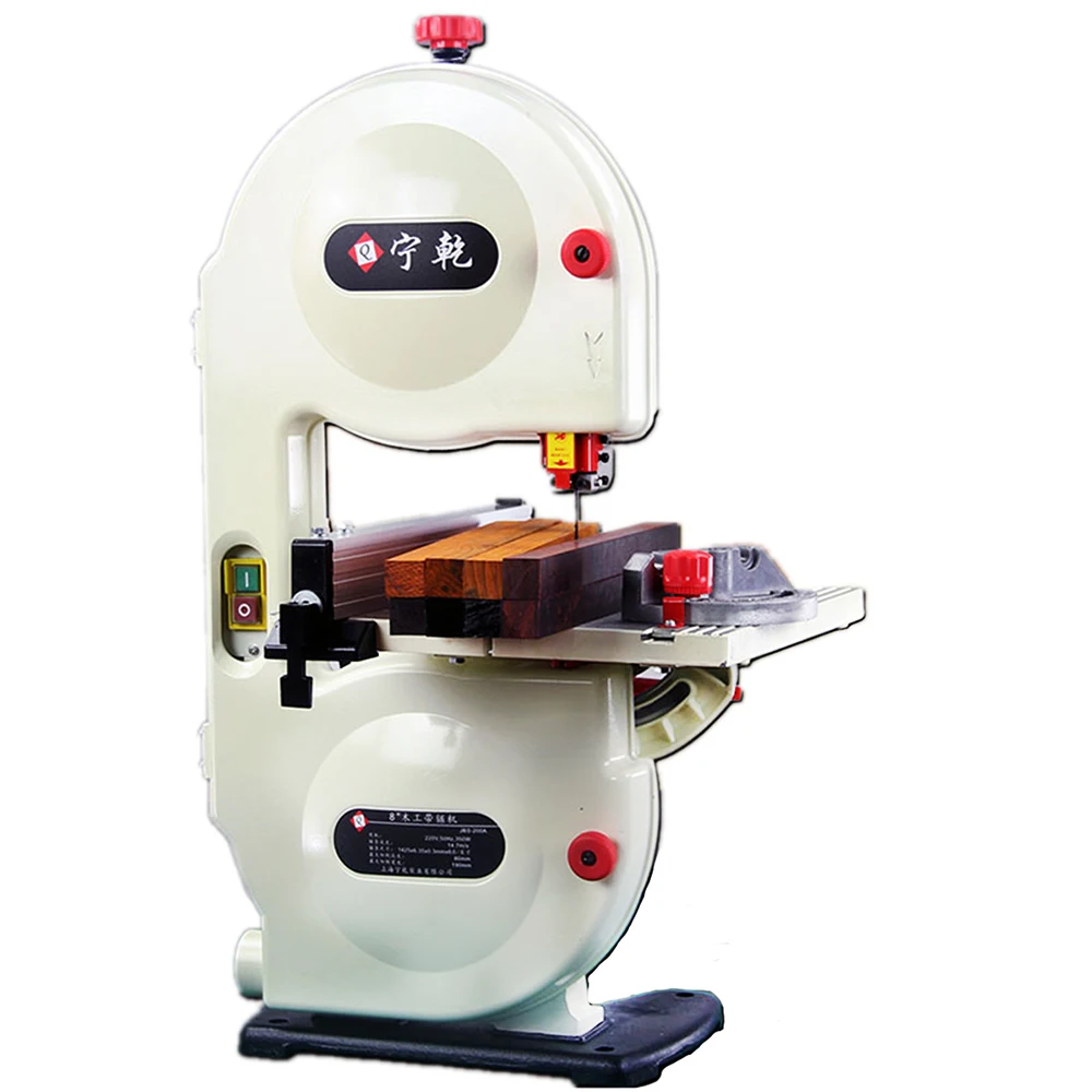 

Band Saw Wood Curved Metal Band Sawing Machine Woodworking Electric Saw 350W 8-inch 220V 80mm Cutting Hight