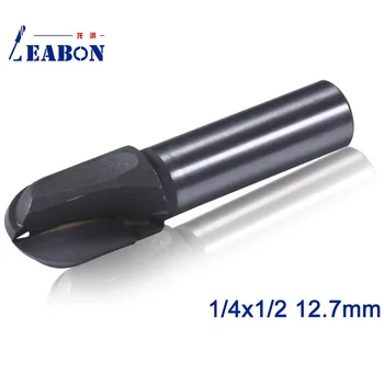 

LEABON 1/4x1/2 12.7mm Diameter Free Shipping Cove Core Box Router Bit For Woodworking