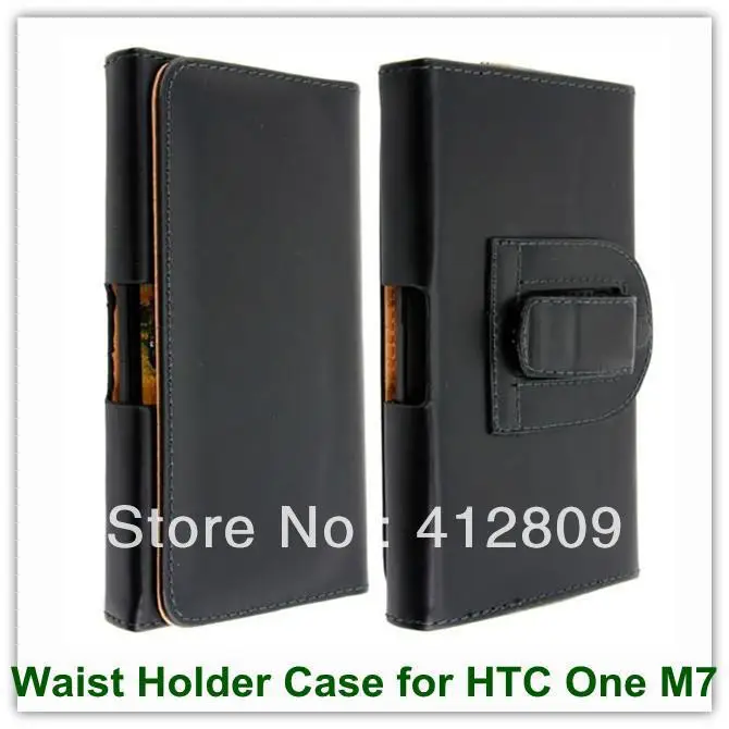1 шт. черный чехол на пояс для hTC One M7 /One 801e | Мобильные телефоны и аксессуары