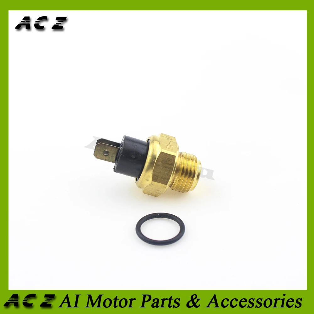 

ACZ Motorcycle Radiator Water Temperature Sensor Double Plugs Water Thermostat Fan Switch For Honda Yamaha Kawasaki Suzuki