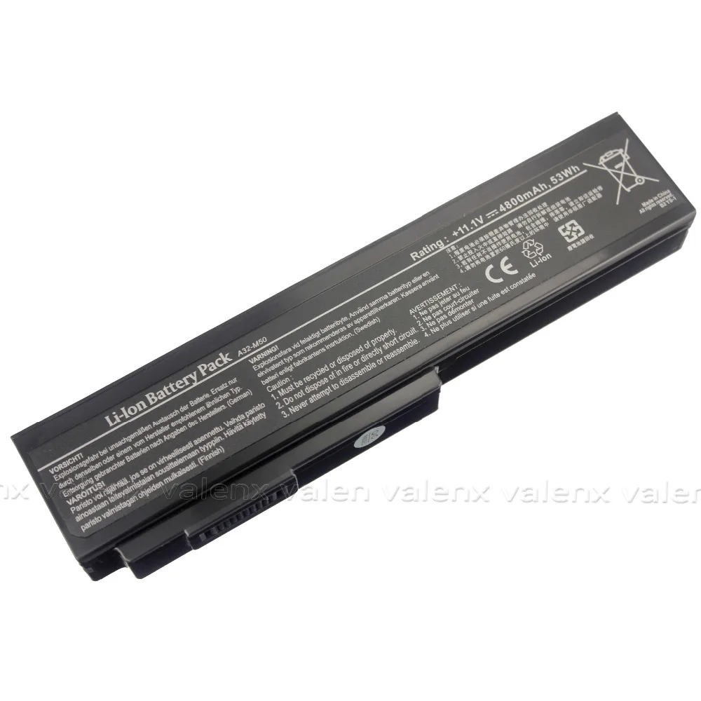 Новый аккумулятор для ноутбука ASUS N61 N61jq N61Ja N61Jv N61Vn N43 N53 N53J N61JQ|new laptop battery|laptop