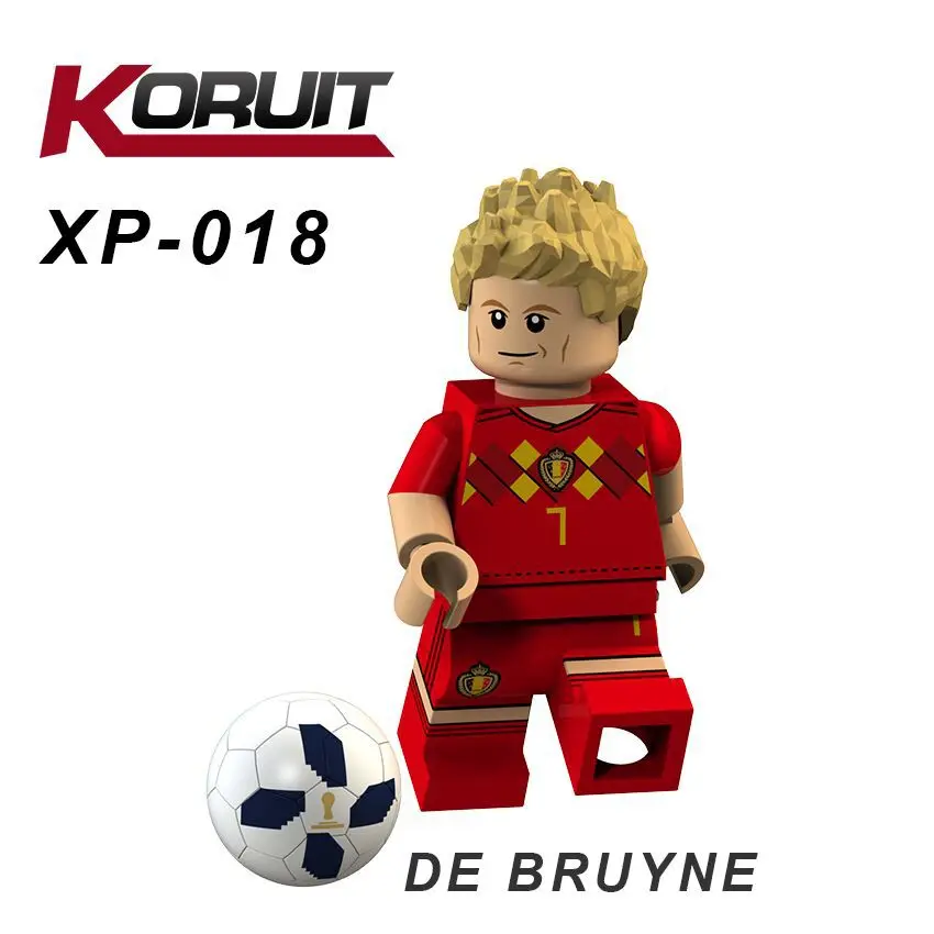 

Football Player Figures Spartak Moscow Argentina Team De Bruyne Building Blocks Model Kids Toys Gift Compatible Legoing Thanos