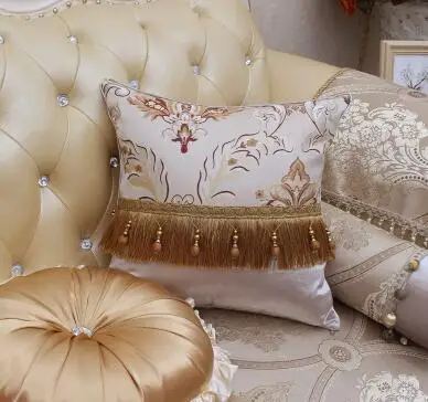 Роскошные высококлассные ткань наволочка для подушки диванные подушки автомобиля дома декоративные - Цвет: C