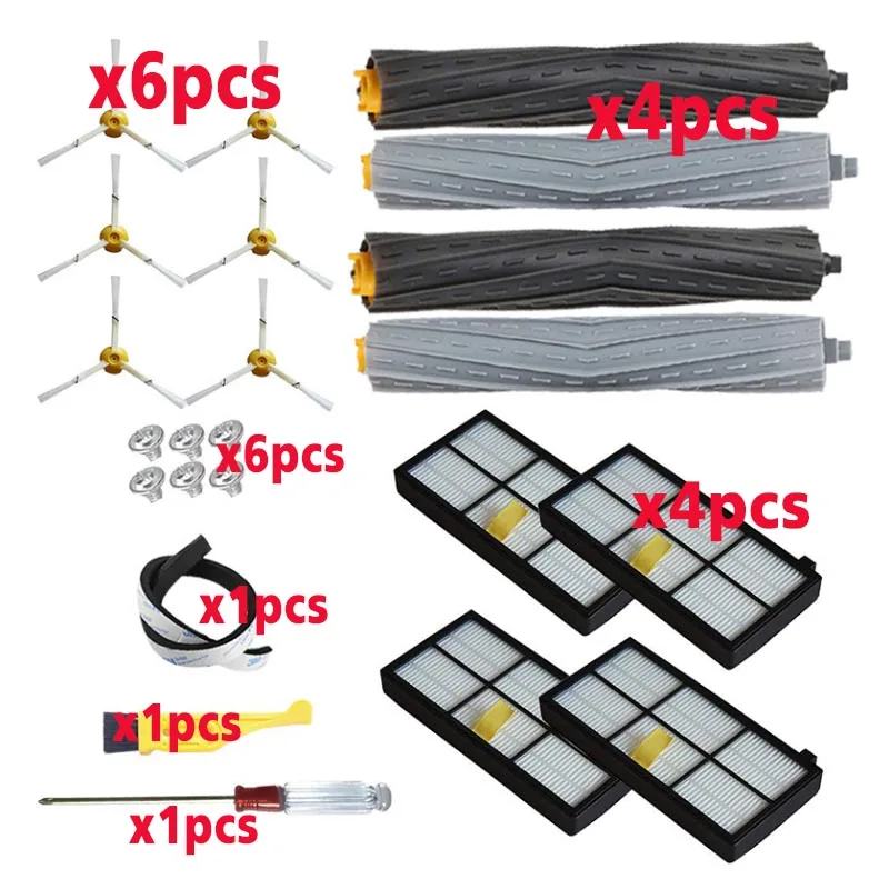 Аксессуары для Наборы Замена для iRobot Roomba 800 900 серии 870 880 890 960 980 пылесос боковая щетка фильтр экстрактор