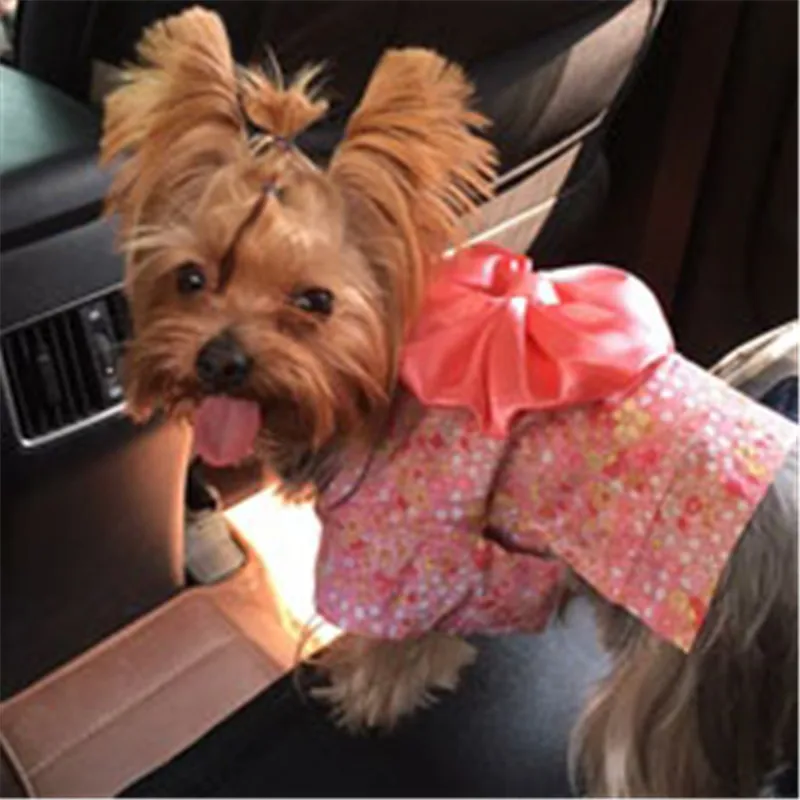 Kawaii Japan Kimono Ethnic Pet Dog Catlothes Chihuahua Puppy Floral Princess Dress Clothing In Spring Summer Dog Coats8