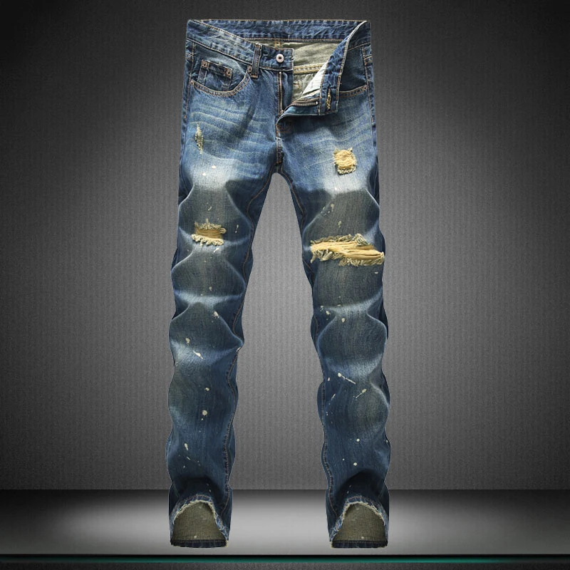 man straight Casual pants boy jeans men designer brand pants straight new trousers fear of god