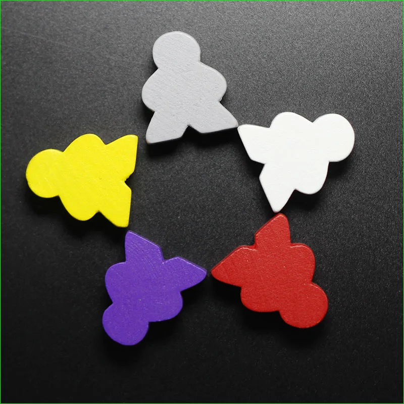 

10 Pieces Board Game Wooden Game Pieces/Pawn/Chess Meeples Good Quality