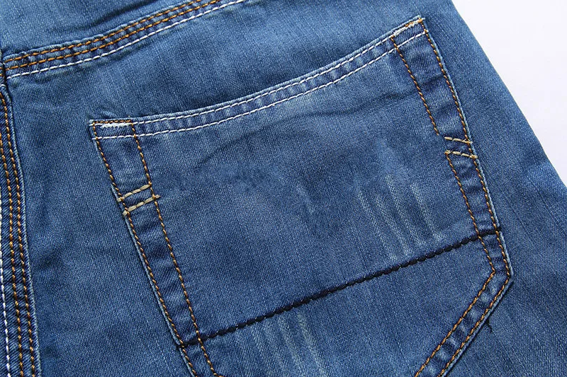 2019 ClassDim для мужчин's джинсовые шорты хорошее качество мужские короткие джинсы хлопок твердые прямые короткие джинсы мужской синий