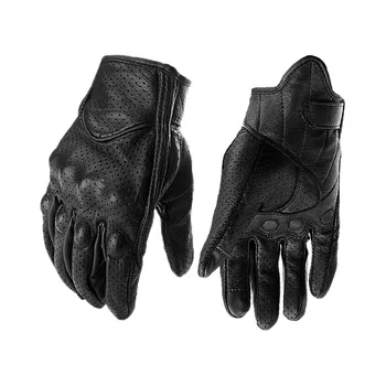 

Racing gloves Waterproof Touchscreen Gloves Motorcycle ATV motorbike Downhill Cycling Riding Genuine Leather Gloves ventilated