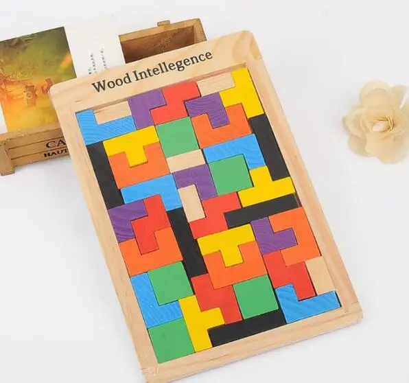 

Baby Educational Toys Katamino Blocks Wood Learning Tetris Blocks Building Blocks Children Wooden Toys Gift Toys For Children