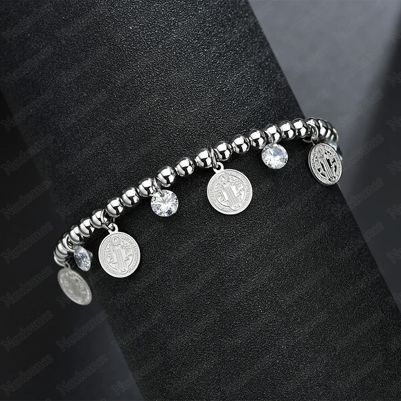 Nextvance браслет из бисера Девы Марии и браслеты из нержавеющей стали религиозные браслеты амулеты для женщин очаровательные ювелирные изделия