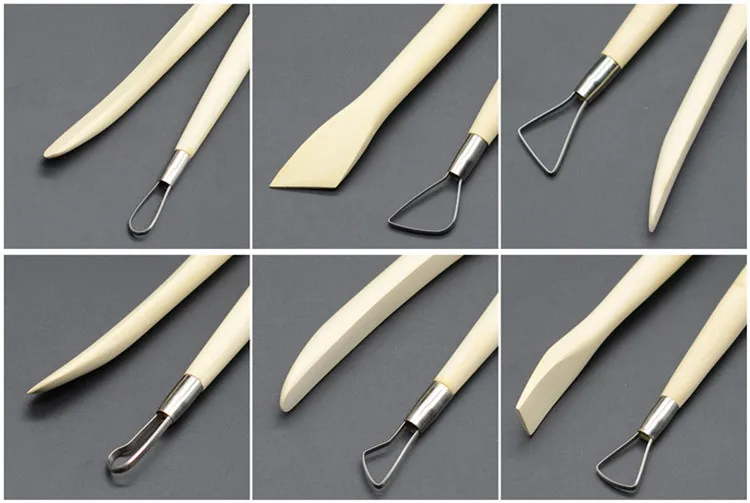 6 шт. скребок Пластилин инструмент для работы с глиной плесень набор инструмент долото DIY детские игрушки глина фимо инструменты