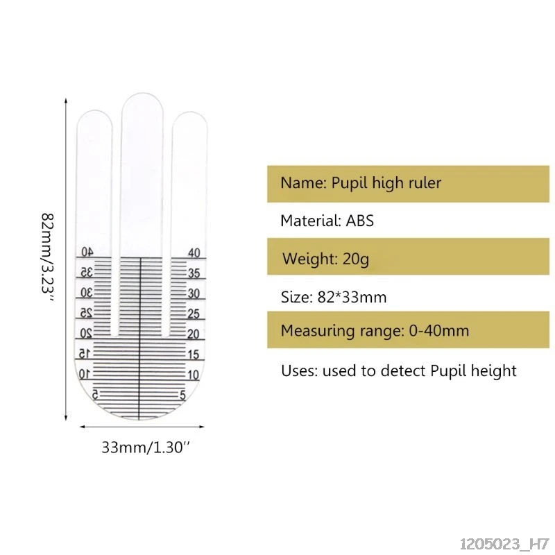 1 пара оптическая рН линейка измеритель высоты зрачка оптометрия рН Тест глаз офтальмологический инструмент